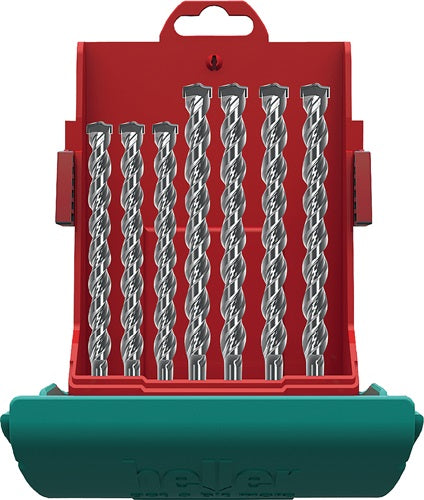 Hammerbohrersatz MAXXBOX Bionic Pro SDS-plus 7-teilig SDS-plus Kunststoffbox HELLER