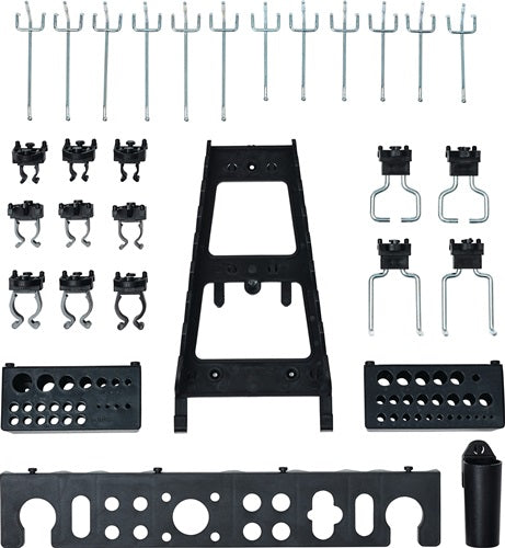 Werkzeughaltersortiment BxHmm 30-teilig Werkzeugschrank/Lochwand