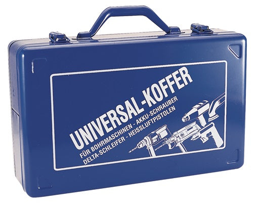 Werkzeugmaschinenkoffür B620xT320xH165mm Schaumstoffeinlage für Winkelschleifür Stahlblech blau
