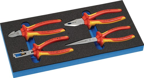 Werkzeugmodul 4-teilig 1/3-Modul VDE-Zangensatz KNIPEX
