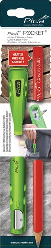 Köcher Pocket für Blei-/Markierstifte mit Spitzmesser mit 1 Zimmermannsbleistift PICA