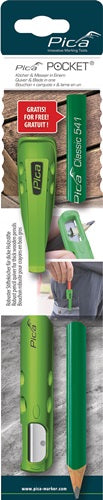 Köcher Pocket für Blei-/Markierstifte mit Spitzmesser mit 1 Steinhauerbleibstift PICA