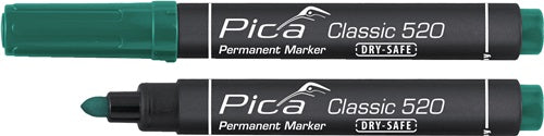 Permanentmarker Classic grün Strichbreite 1 - 4 mm Rundspitze PICA - VPE: 10