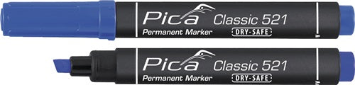 Permanentmarker Classic blau Strichbreite 2 - 6 mm Keilspitze PICA - VPE: 10