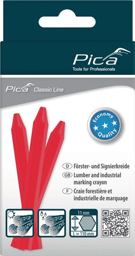 Signierkreide Classic ECO 591 rot unpapiert 12 Stück / Schachtel PICA – Ansicht 3