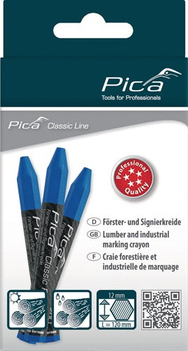 Signierkreide Classic ECO 591 blau unpapiert 12 Stück / Schachtel PICA – Ansicht 3