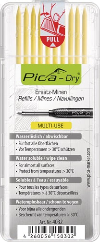 Minenset Pica-Dry 10x gelb feucht abwischbar 10 Minen / Set PICA