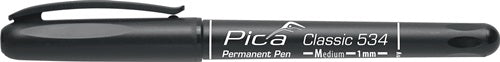 Permanentmarker Pica CLASSIC schwarz Strichbreite 1 mm Rundspitze PICA - VPE: 10