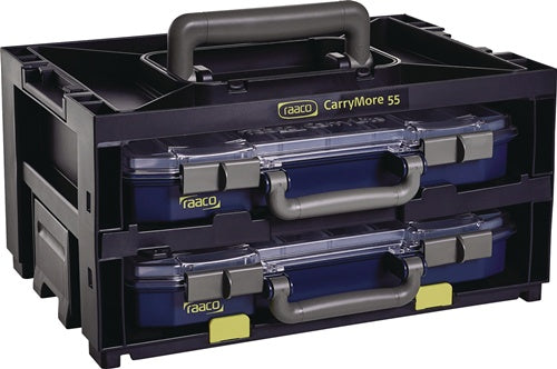 Sortimentskastentresor CarryMore 55 B386xT278xH195mm 16 je Koffür Polypropylen Polycarbonat RAACO