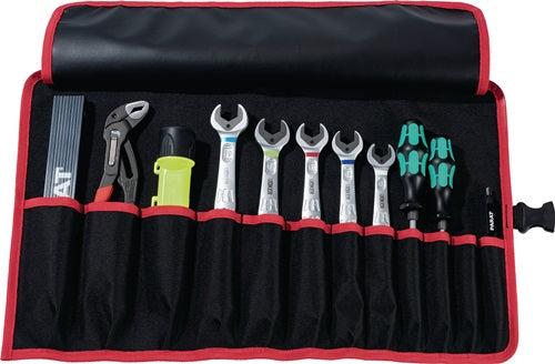 Werkzeugrolltasche 12 Fächer B540xH330mm Nylon schwarz/rot PARAT
