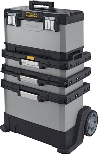 Rollende Werkstatt B568xT389xH893 mm Kunststoff und Metall abnehmbare Werkzeugbox STANLEY