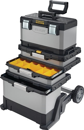 Rollende Werkstatt B568xT389xH893 mm Kunststoff und Metall abnehmbare Werkzeugbox STANLEY – Ansicht 6
