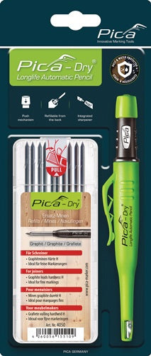 Bau-/Tieflochmarker Pica-Dry + Minenset Farbe graphit + Minenset 4000 871 360 PICA