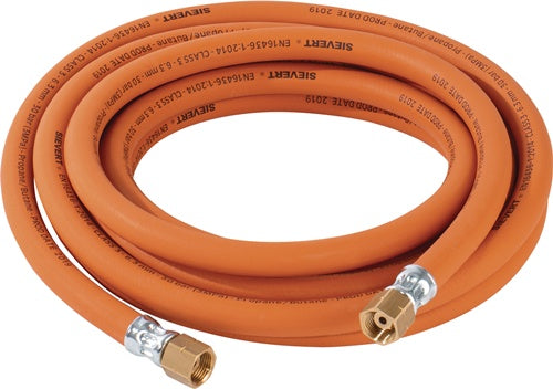 Propangasschlauch 5x63mm G3/8 LH x G3/8 LH Hochdruck Länge 5 m SIEVERT