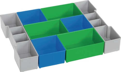 Einteilungsset L-BOXX® CD3 LB 102 B378xT313xH65mm blau / grün / grau BS SYSTEMS