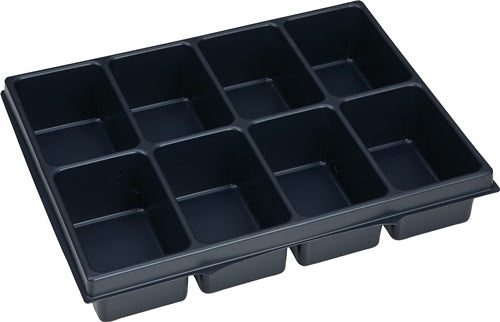 Kleinteileeinsatz i-BOXX® iB 72 B349xT265xH63mm Polystyrol mit 8 Mulden schwarz BS SYSTEMS