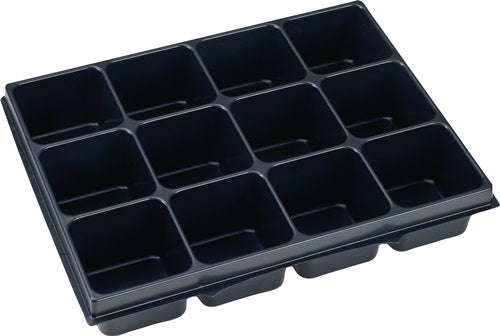 Kleinteileeinsatz i-BOXX® iB 72 B349xT265xH63mm Polystyrol mit 12 Mulden schwarz BS SYSTEMS