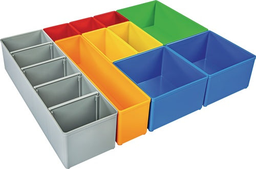 Einteilungsset H3 iB 72 B349xT265xH63mm blau / gelb / orange / rot / grün / grau BS SYSTEMS