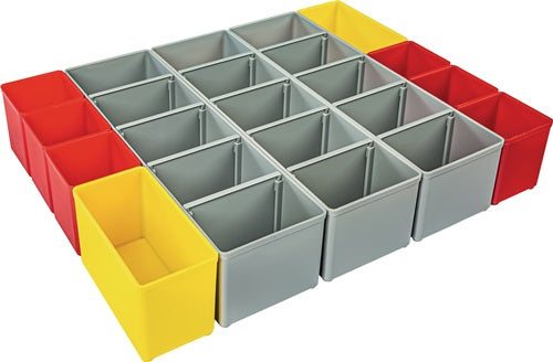 Einteilungsset I3 iB 72 B349xT265xH63mm blau / gelb / orange / rot / grün / grau BS SYSTEMS