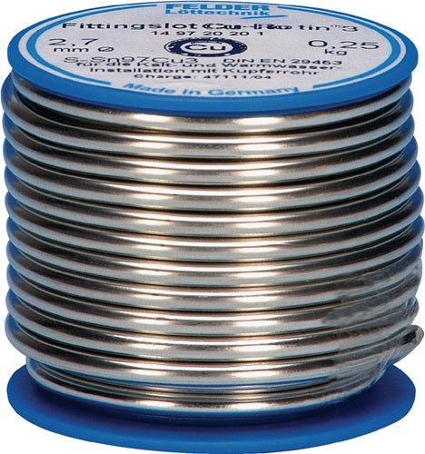 Fittingslot Cu-Rotin®3 27 mm 250 g S-Sn97Cu3 FELDER