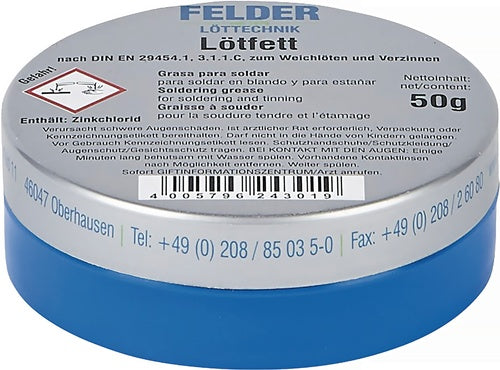 Lötfett 50 g zum weißhlöten FELDER - VPE: 5