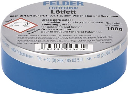 Lötfett 100 g zum weißhlöten FELDER - VPE: 5