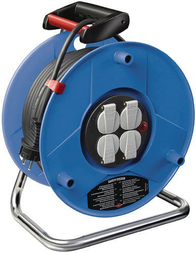 Kabeltrommel Garant 25 m H05VV-F 3 x 15 mm² 240 mm 4 Schutzkontaktsteckdosen Spezialkunststoff IP20 BRENNENSTUHL