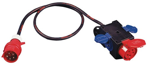 Kompaktverteiler CEE-16 A 5-polig 1xCEE 16 A 2x230V 5 x 25 mm² JÄGER DIREKT
