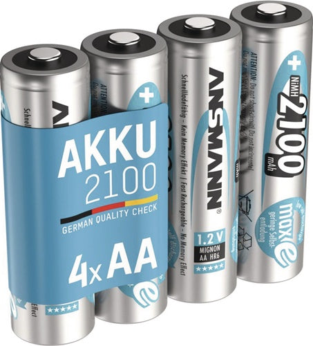 Akkuzelle maxE 12 V 2100 mAh R6-AA-Mignon HR6 4 4St/Blister ANSMANN