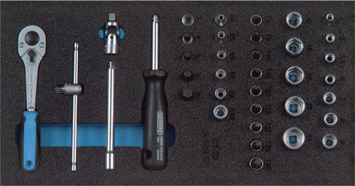 Werkzeugmodul 1500 CT1-20 37-teilig 1/3-Modul Steckschlüssel 1 / 4 Zoll GEDORE