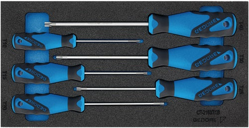 Werkzeugmodul 1500 CT1-2163 TX 6-teilig 1/3-Modul Schraubendreher TORX GEDORE