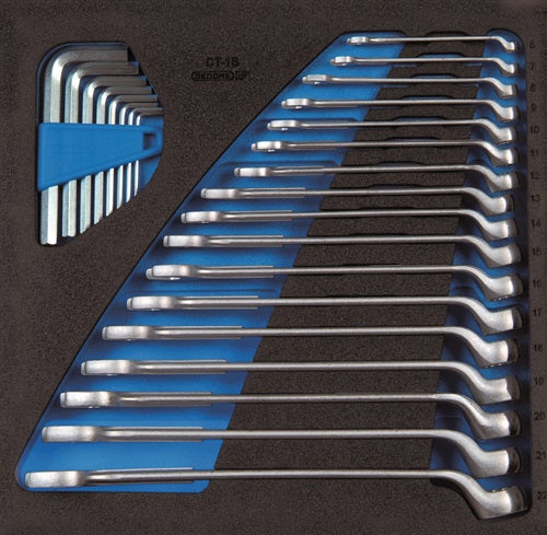 Werkzeugmodul 1500 CT2-1 B 25-teilig 2/3-Modul Ringmaul- / Stiftschlüssel GEDORE