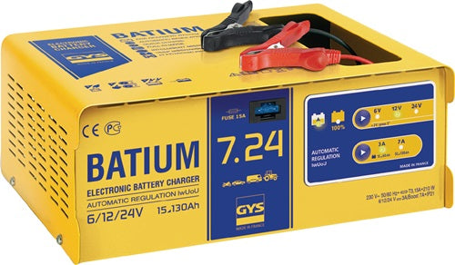 Batterieladegerät BATIUM 7-24 6 / 12 / 24 V effektiv: 11 / arithmetisch: 3-7 A GYS