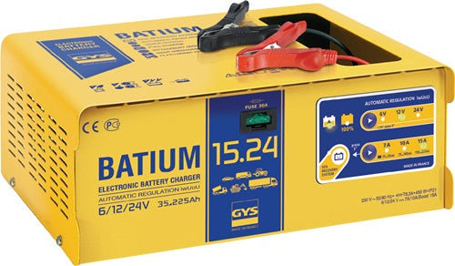 Batterieladegerät BATIUM 15-24 6 / 12 / 24 V effektiv: 22 / arithmetisch: 7-10-15 A GYS