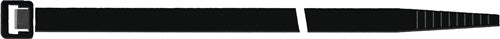 Kabelbinder Länge 360 mm Breite 75 mm Polyamid 66 schwarz 100St/Btl SAPISELCO