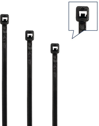 Kabelbinderset 350-teilig Polyamid 66 schwarz / UV-stabil