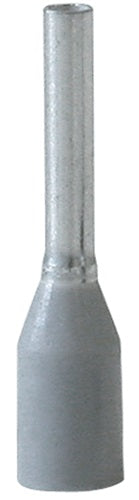Aderendhülse Länge L1/L2 140/80 mm grau mKu-Kragen 075 (AWG 18) mm² 100St/Btl weißMÜLLER