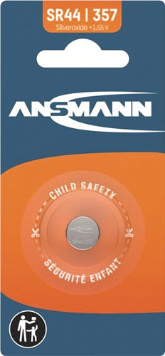 Knopfzelle 155 V 133 mAh SR44 116 x 54 mm 1 Stück / Blister ANSMANN