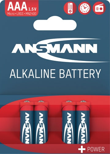 Batterie 15 V AAA-AM4-Micro 1200 mAh LR03 4903 4 Stück / Blister ANSMANN