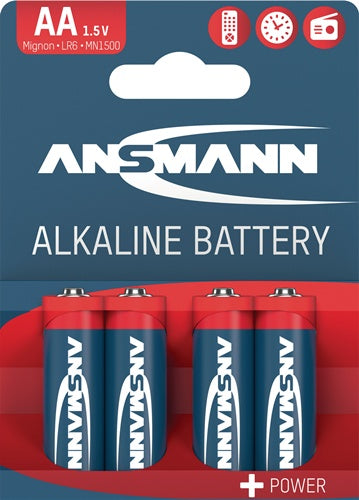 Batterie 15 V AA-AM3-Mignon 2800 mAh LR6 4906 4 Stück / Blister ANSMANN