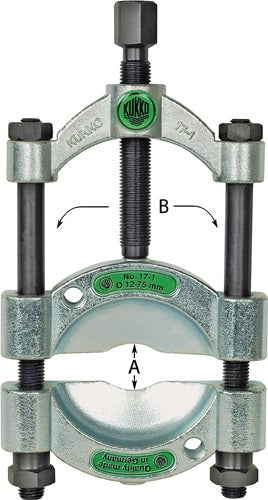 Trennvorrichtungssatz 17 Öffnung A 22 - 115 mm Spanntiefe 350 mm KUKKO – Ansicht 3