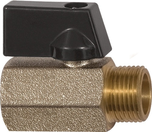 Mini-Kugelhahn VALVE LINE 13 mm 1/2 Innen-/Außengewinde DN 15 mm RIEGLER - VPE: 10