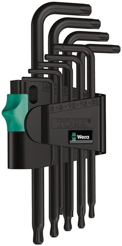 Winkelschlüsselsatz 967/9 TX 1 9-teilig T8 - T40 mit Kugelkopf Kunstoffhalter WERA