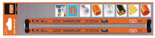 Metallsägeblatt Sandflex® Länge 300 mm Zähne per Zoll 24 1-seitig Bimetall 2 Stück / Karte BAHCO