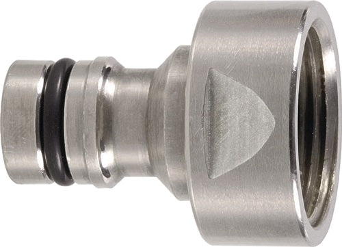 Hahnstecker GEKA plus-Stecksystem Messing vernickelt Innengewinde G 3/4 ? SB GEKA - VPE: 5