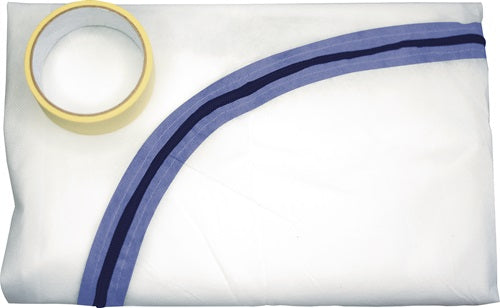 Staubschutztür 1 Tuch / 1 Rolle Klebeband Tuch 22 x 11 m/Band 7 m x 25 mm FRIESS