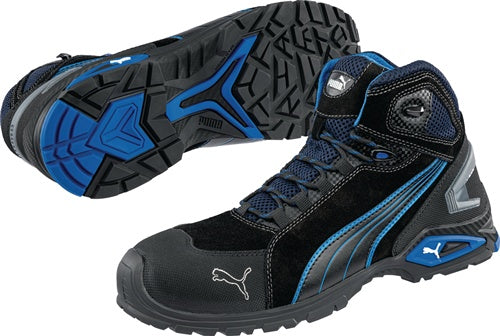 Sicherheitsstiefel Rio Black Mid Gr40 schwarz/blau S3L FO SR 20345:2022