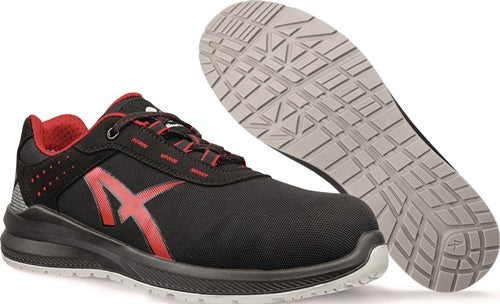 Sicherheitsschuh GRID LOW Gr40 W11 schwarz/rot S3 SRC EN ISO 20345:2011
