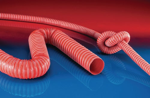 Absaug- und Gebläseschlauch SIL 391 TWO Innen-Ø 89-90 mm Außen-Ø 9400 mm 25 mm Länge 4 m Rolle NORRES - VPE: 4