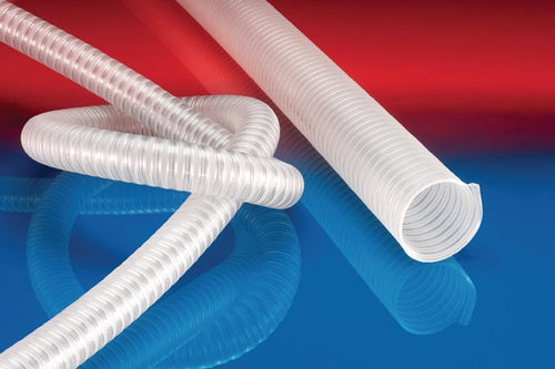 Saug- und Förderschlauch (FDA) BARDUC® PUR-INOX 382 FOOD-AS Innen-Ø 75-76 mm Außen-Ø 8300 mm Länge 10 m Wandstärke 4 mm